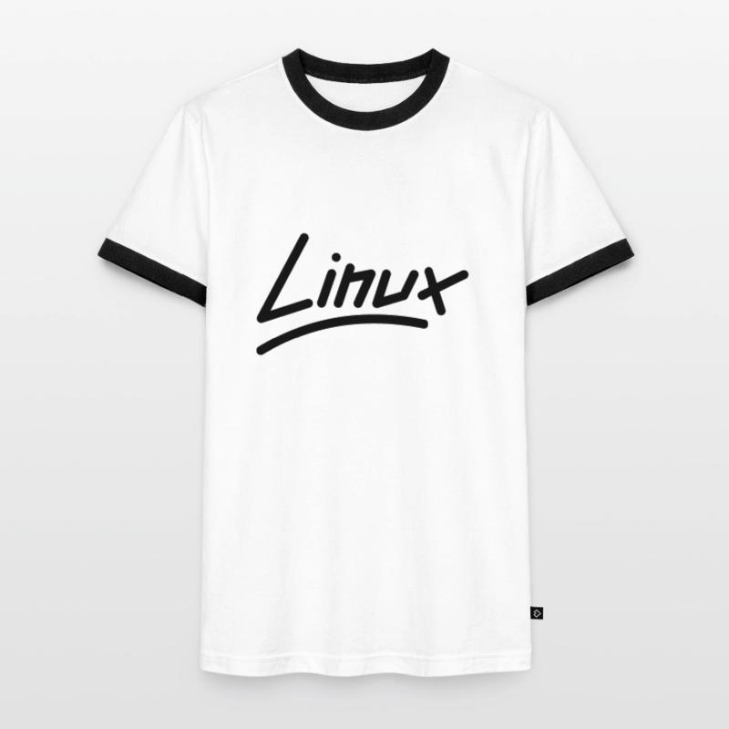 Linux - Vector Men's Ringer Shirt