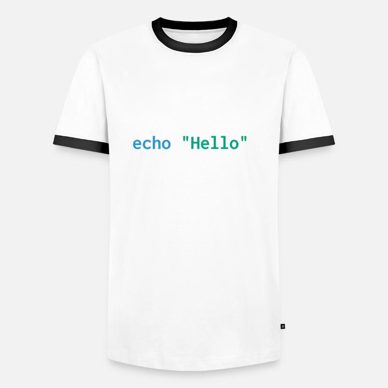 Developer php web humor funny - Men's Ringer Shirt - white/black