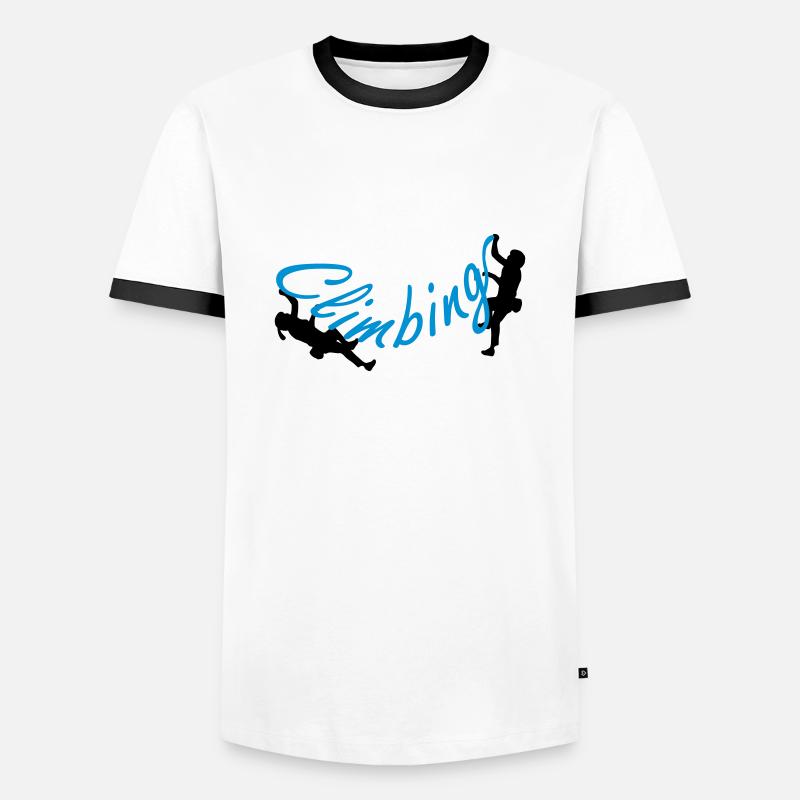 Climbing - Men's Ringer Shirt - white/black