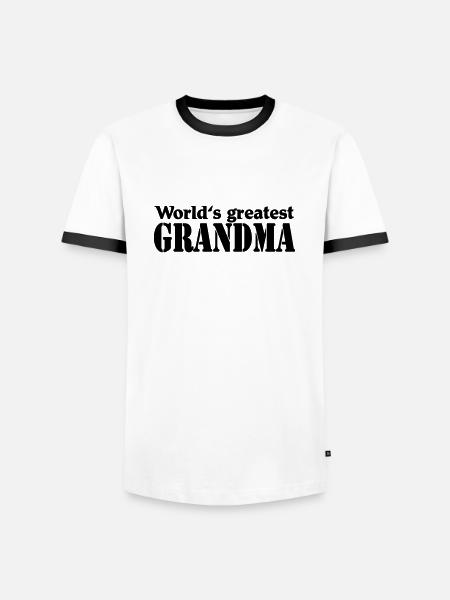 World's greatest Grandma - Männer Kontrast-T-Shirt - Weiß/Schwarz