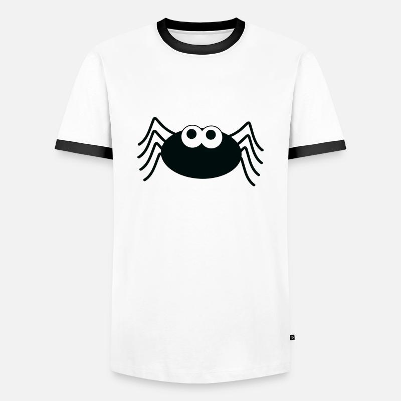 Spider Spinne - Men's Ringer Shirt - white/black