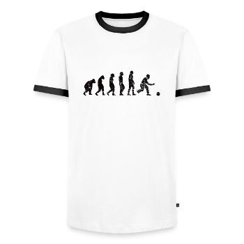 Bowling Bowling Bowling Club Bowling Club Bowler - T-shirt contrasté Homme - blanc/noir - Devant - AI Model Female 172 light (172cm) & AI Model Male 178 dark (178cm)