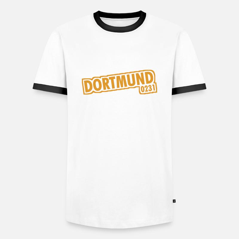 Dortmund - 0231 - Area Code - Men's Ringer Shirt - white/black
