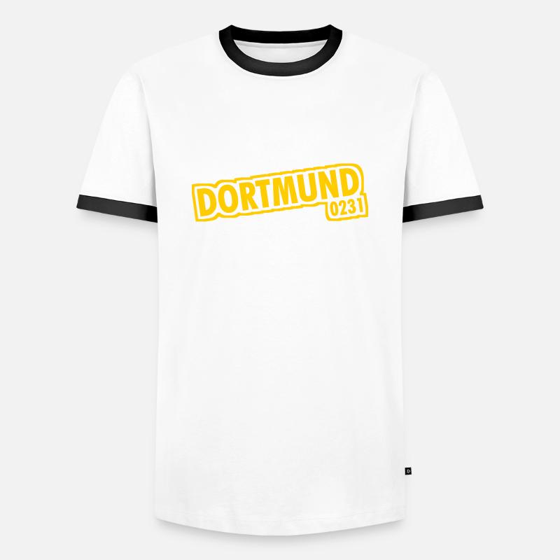 Dortmund - 0231 - Area Code - Men's Ringer Shirt - white/black