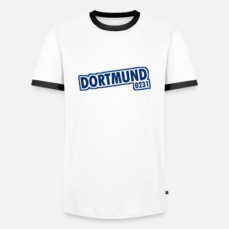 Dortmund - 0231 - Area Code - Men's Ringer Shirt - white/black