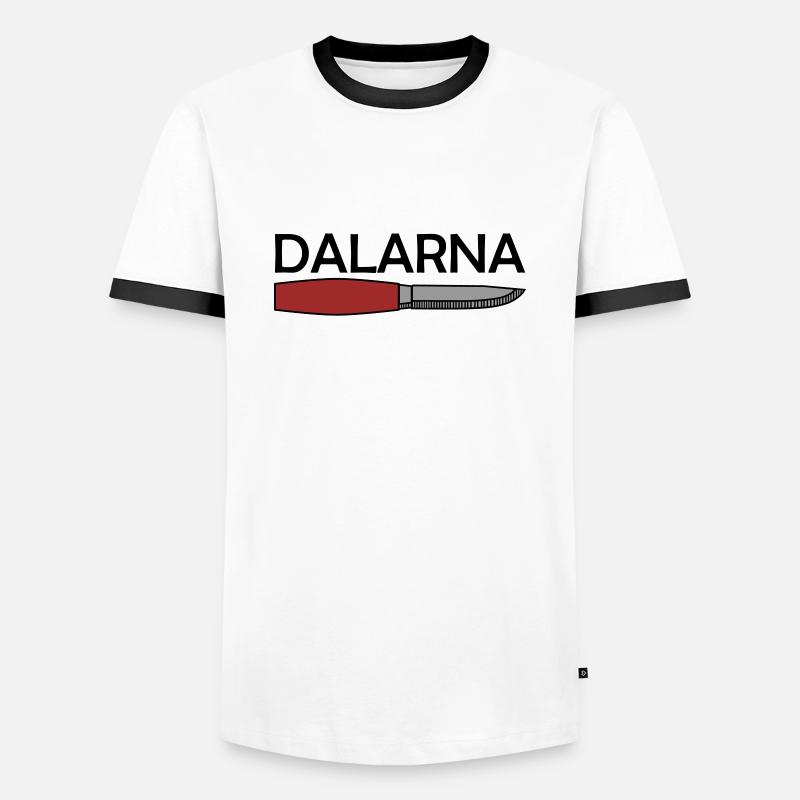 Dalarna - Men's Ringer Shirt - white/black