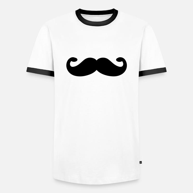 bart - Männer Kontrast-T-Shirt - Weiß/Schwarz