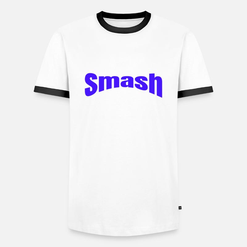 Smash - Men's Ringer Shirt - white/black