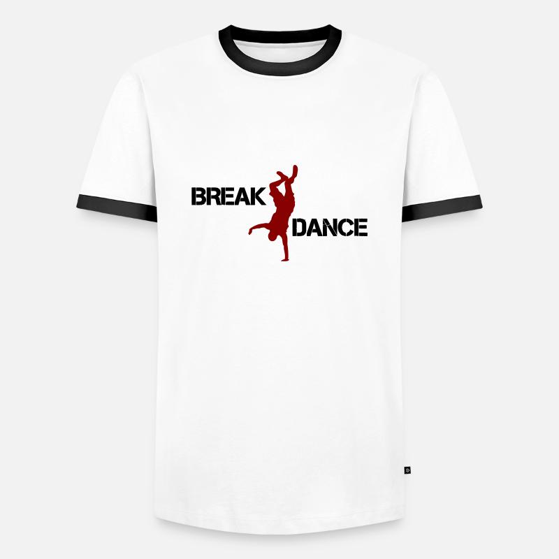 Break Dance - Men's Ringer Shirt - white/black