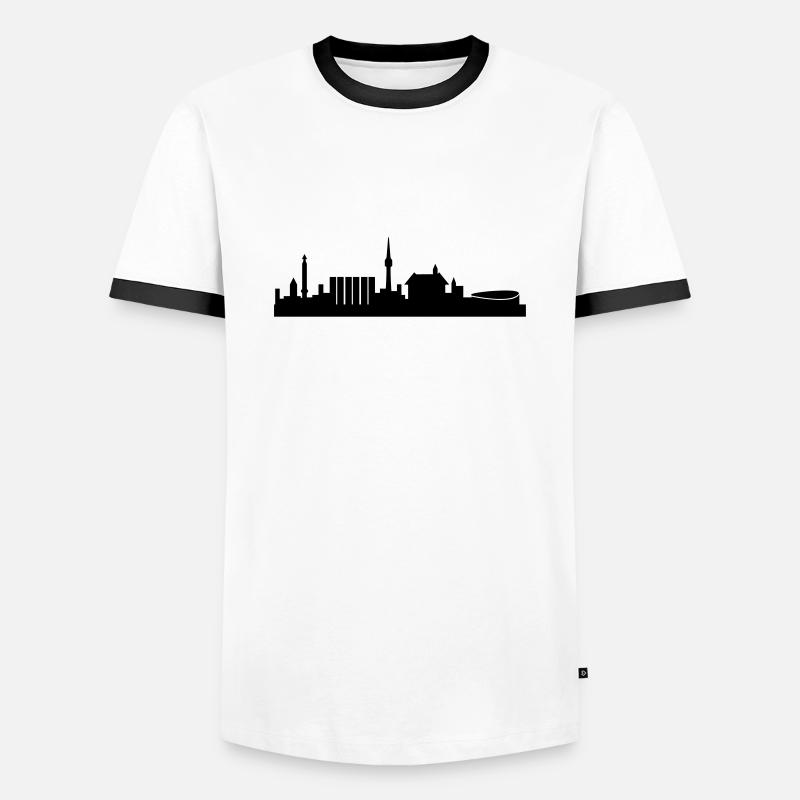 stuttgart - Men's Ringer Shirt - white/black