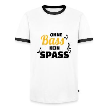 Chor - Männer Kontrast-T-Shirt - Weiß/Schwarz - Vorne - AI Model Female 172 light (172cm) & AI Model Male 178 dark (178cm)