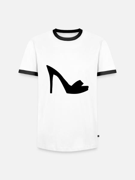 shoe - Men's Ringer Shirt - white/black