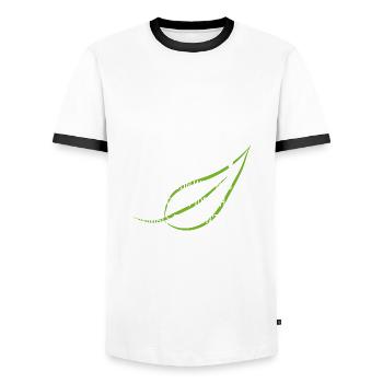 Vegan Veganer Tierschutz Vegetarier Vegetarisch - Männer Kontrast-T-Shirt - Weiß/Schwarz - Vorne - AI Model Female 172 light (172cm) & AI Model Male 178 dark (178cm)