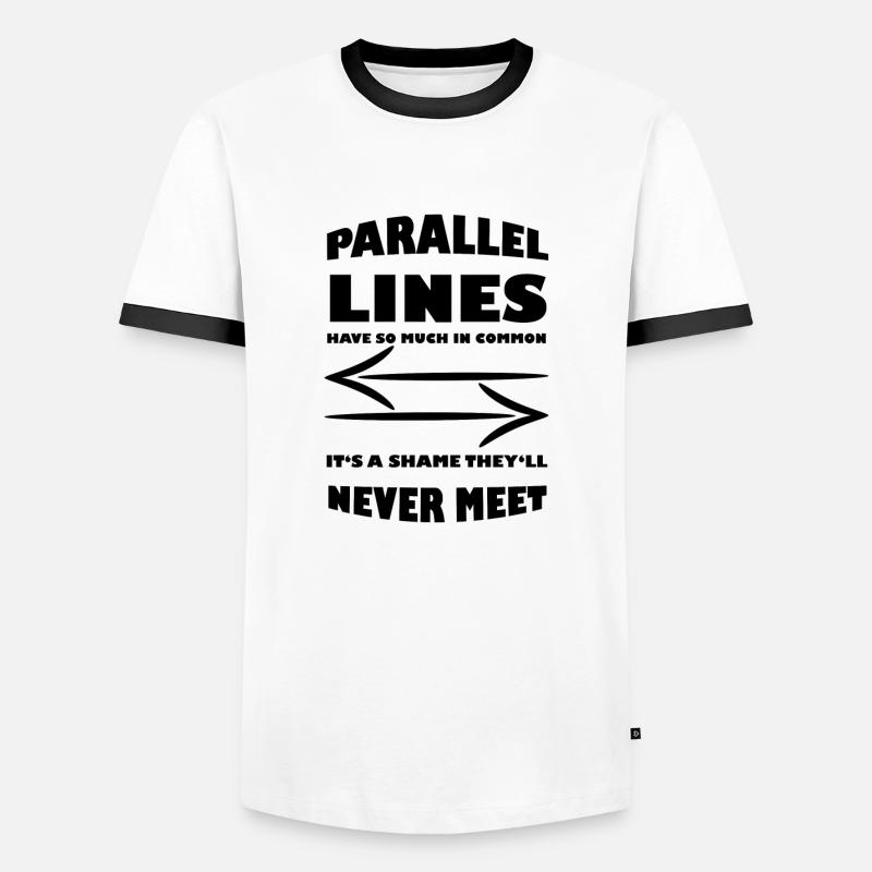 Math Math Math Teacher Mathematician - Men's Ringer Shirt - white/black