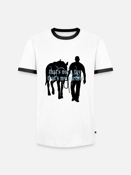 its_not_a_toy - Männer Kontrast-T-Shirt - Weiß/Schwarz