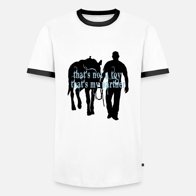 its_not_a_toy - Männer Kontrast-T-Shirt - Weiß/Schwarz