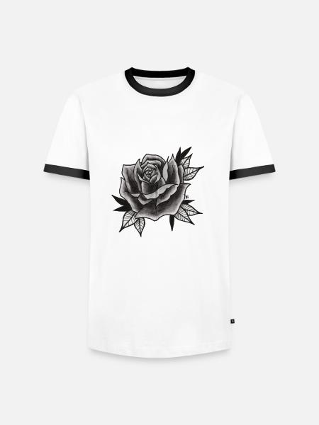 Flower Power - Men's Ringer Shirt - white/black