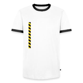 Funny I'm The Reason For Safety Meetings At Work - Men's Ringer Shirt - white/black - Front - AI Model Female 172 light (172cm) & AI Model Male 178 dark (178cm)