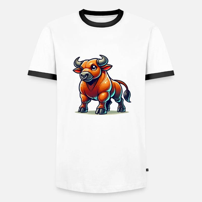 Taurus Comic - Men's Ringer Shirt - white/black