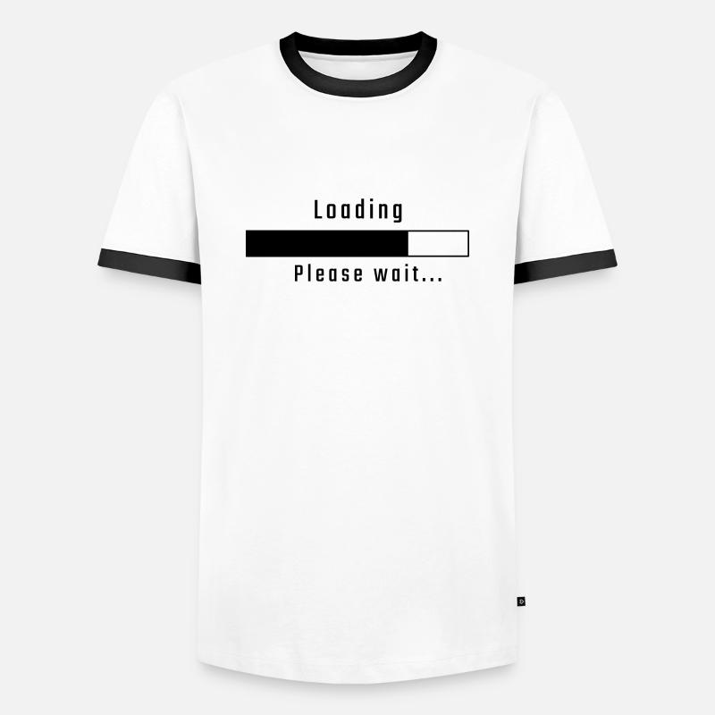 Loading - please wait - Men's Ringer Shirt - white/black