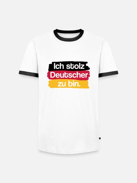 I'm proud to be German. - Men's Ringer Shirt - white/black