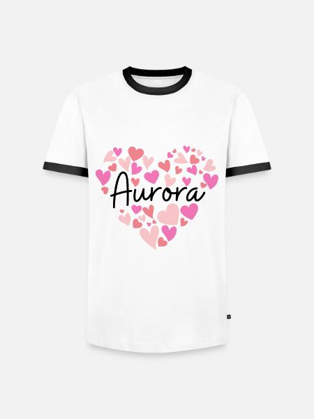 J’adore Aurora - T-shirt contrasté Homme - blanc/noir