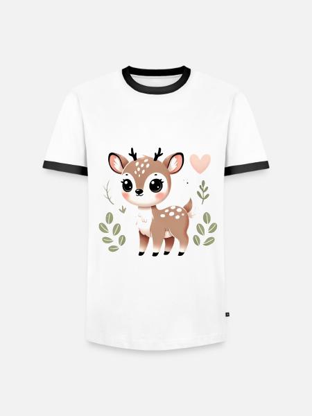Adorable_D - Men's Ringer Shirt - white/black