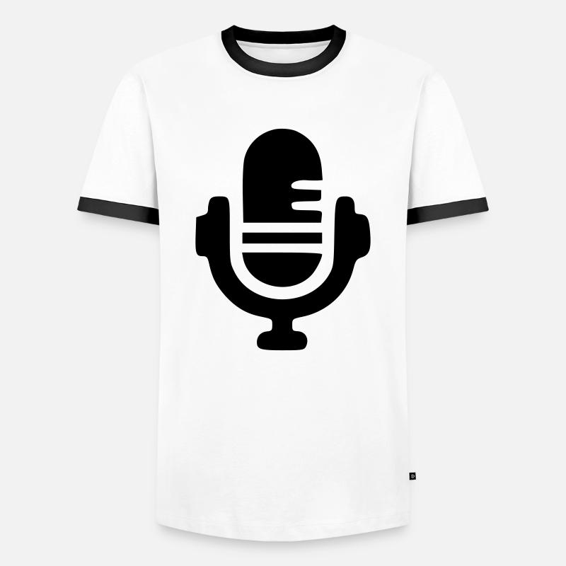 Micro - Men's Ringer Shirt - white/black