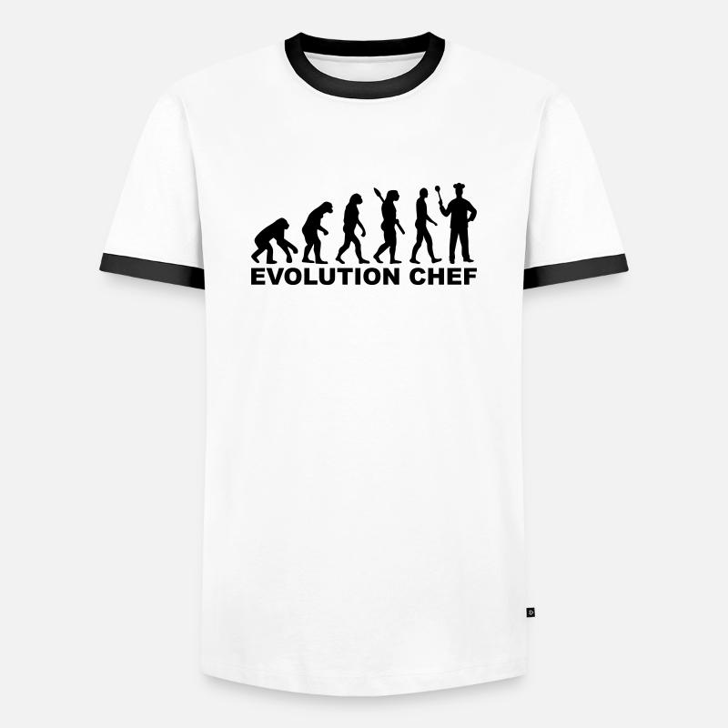 Chef - Men's Ringer Shirt - white/black
