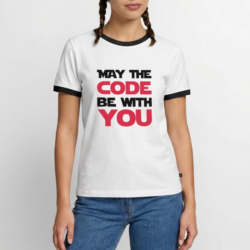 Computer / Developer / Geek / Code / Funny Men's Ringer Shirt