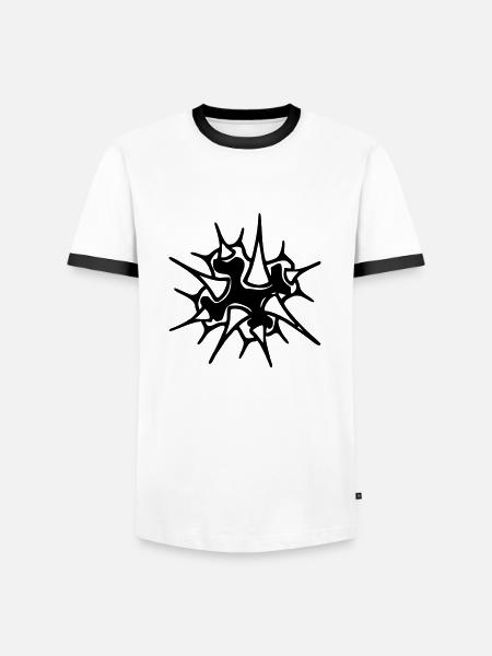 Mutation - Men's Ringer Shirt - white/black