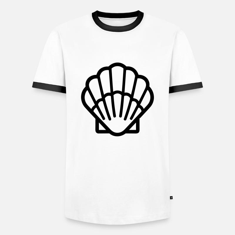 Shell - Men's Ringer Shirt - white/black