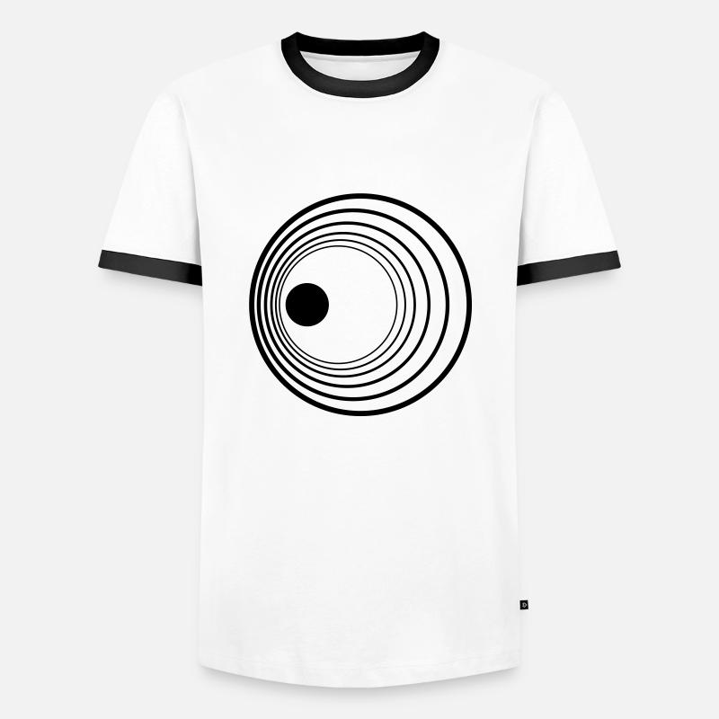 doppler effect - Men's Ringer Shirt - white/black