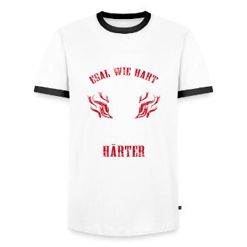 60 Jähriger Mann Totenkopf 60. Geburtstag Geschenk - Männer Kontrast-T-Shirt - Weiß/Schwarz - Vorne - AI Model Female 172 light (172cm) & AI Model Male 178 dark (178cm)