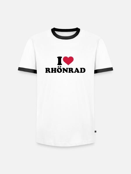I love Rhönrad - Men's Ringer Shirt - white/black