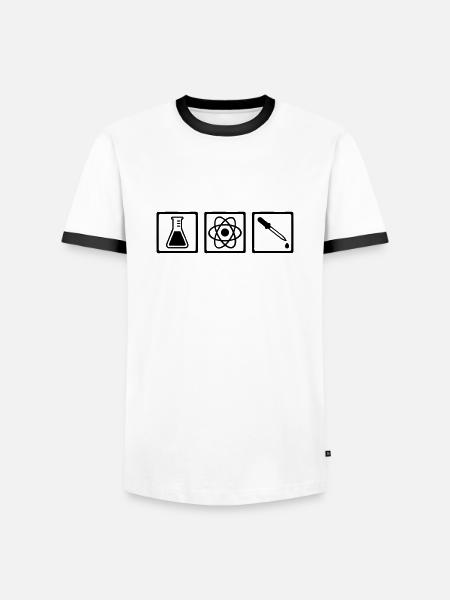 Chimiste - T-shirt contrasté Homme - blanc/noir