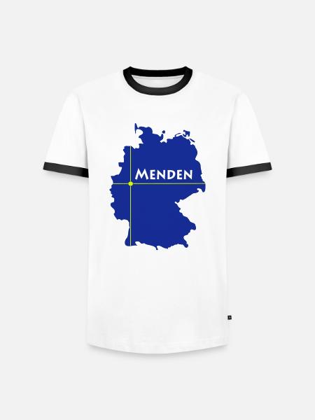 menden - Männer Kontrast-T-Shirt - Weiß/Schwarz