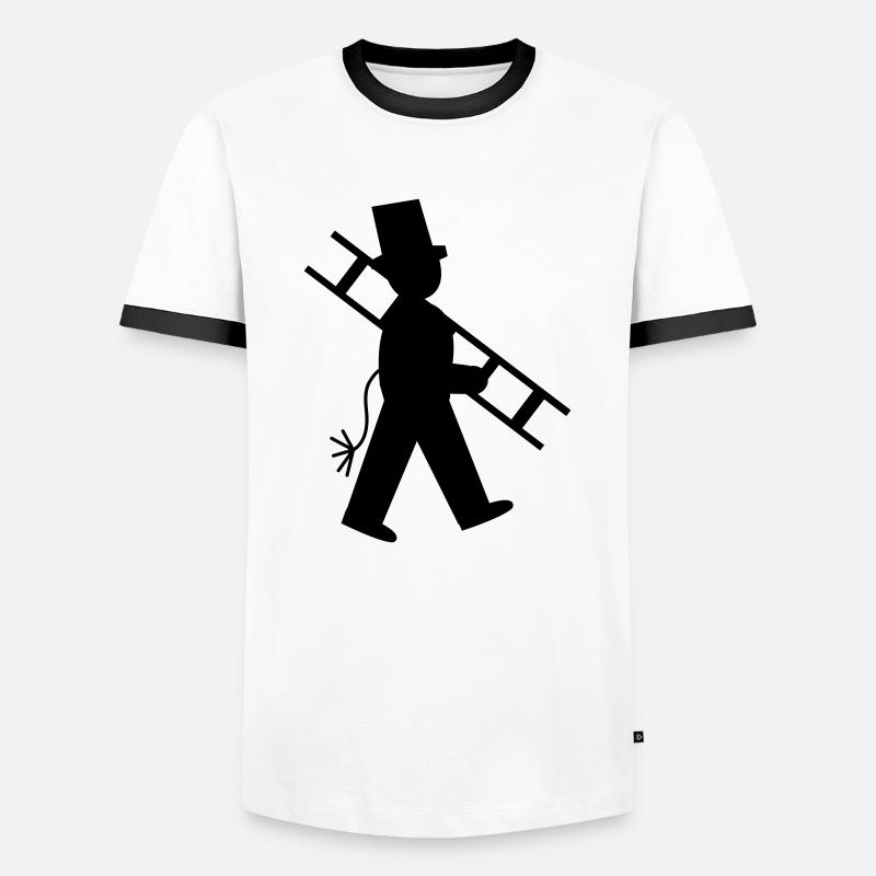 schornsteinfeger - Men's Ringer Shirt - white/black