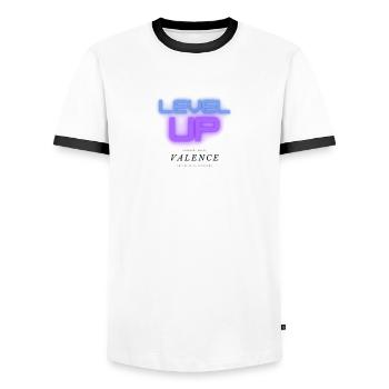 cold smooth tasty 2 - Männer Kontrast-T-Shirt - Weiß/Schwarz - Vorne - AI Model Female 172 light (172cm) & AI Model Male 178 dark (178cm)