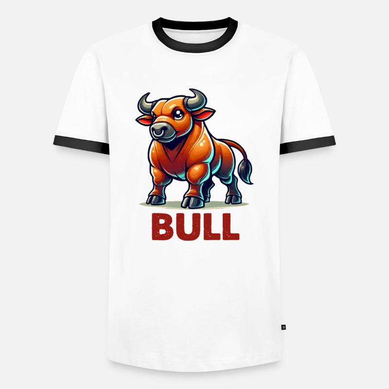 Taurus Comic - Men's Ringer Shirt - white/black