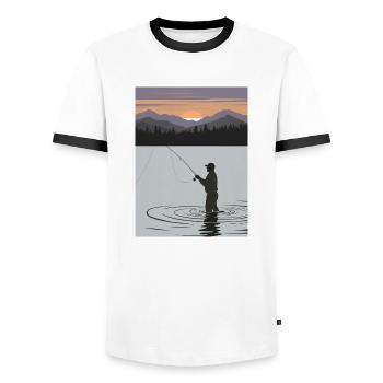 Tattoo Kunst Künstler Geschenk - Männer Kontrast-T-Shirt - Weiß/Schwarz - Vorne - AI Model Female 172 light (172cm) & AI Model Male 178 dark (178cm)