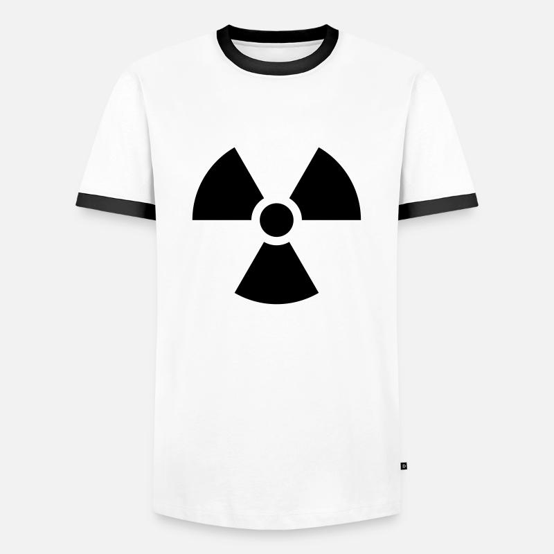 Radioactive Nuclear Danger - Men's Ringer Shirt - white/black