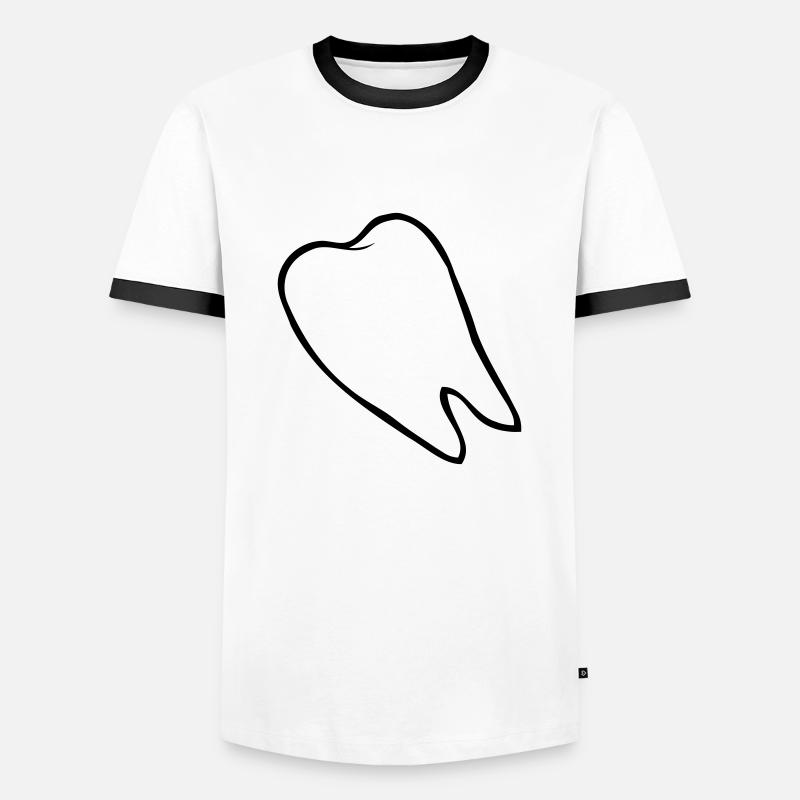 Lost Molar Comic - Men's Ringer Shirt - white/black