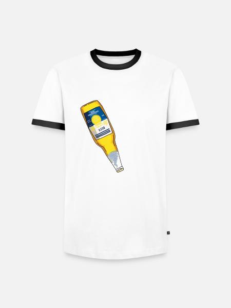 Entzündet den Tornado - Männer Kontrast-T-Shirt - Weiß/Schwarz