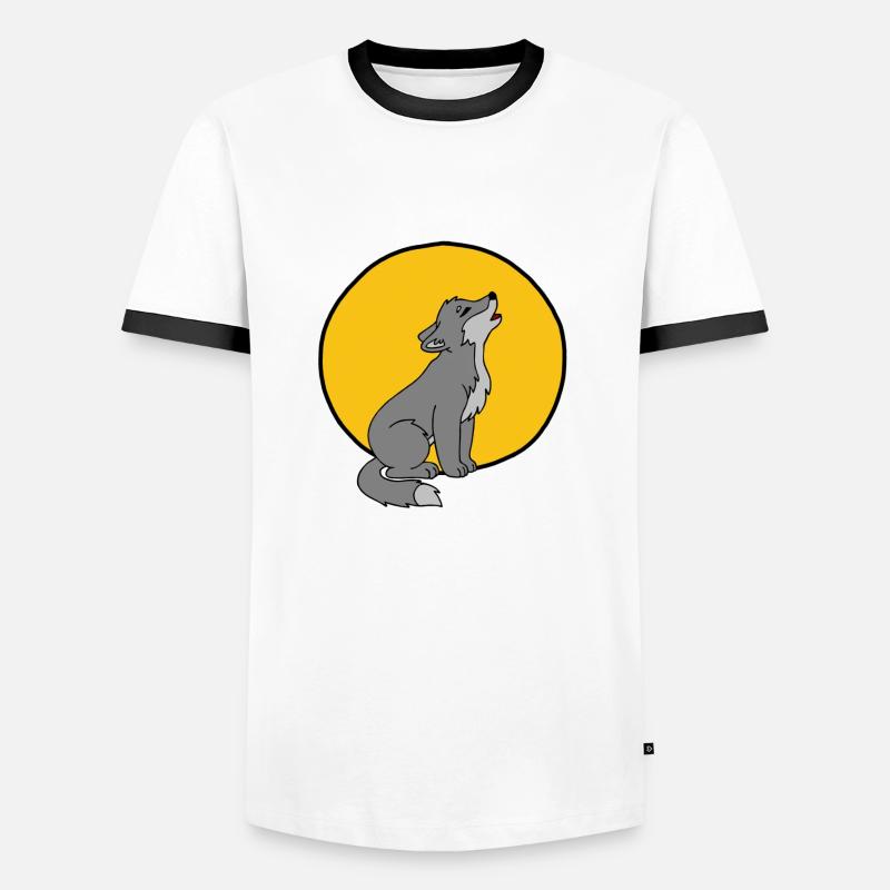 Cub - Men's Ringer Shirt - white/black