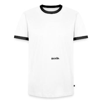 Glück Ägypten Urlaub Ferien Reise Geschenkidee - Männer Kontrast-T-Shirt - Weiß/Schwarz - Vorne - AI Model Female 172 light (172cm) & AI Model Male 178 dark (178cm)