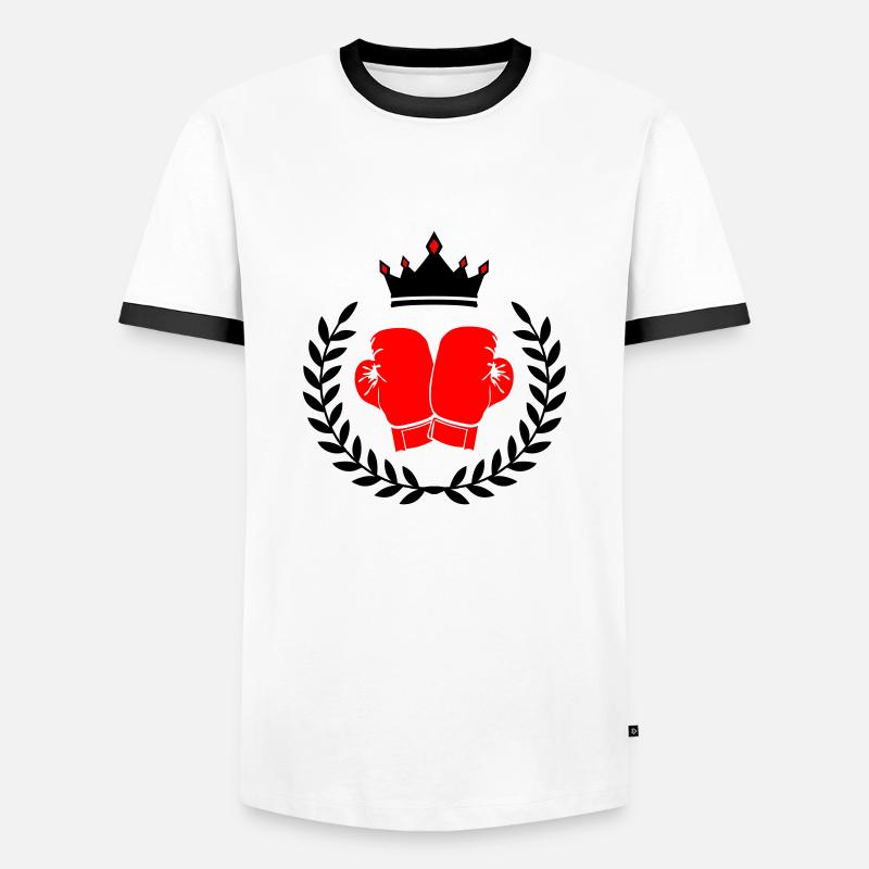 Boxing Boxes - Men's Ringer Shirt - white/black