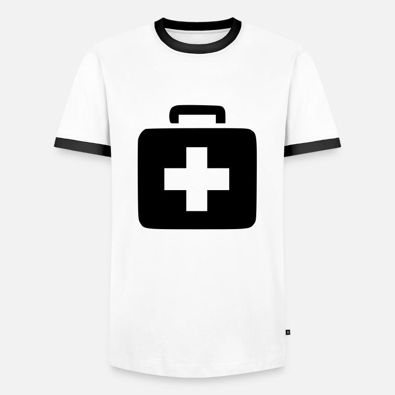 Doctor's kit - Men's Ringer Shirt - white/black