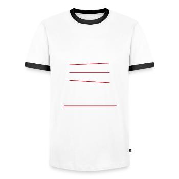 Musiklehrer Geschenk Musiker Instrument lernen - Männer Kontrast-T-Shirt - Weiß/Schwarz - Vorne - AI Model Female 172 light (172cm) & AI Model Male 178 dark (178cm)
