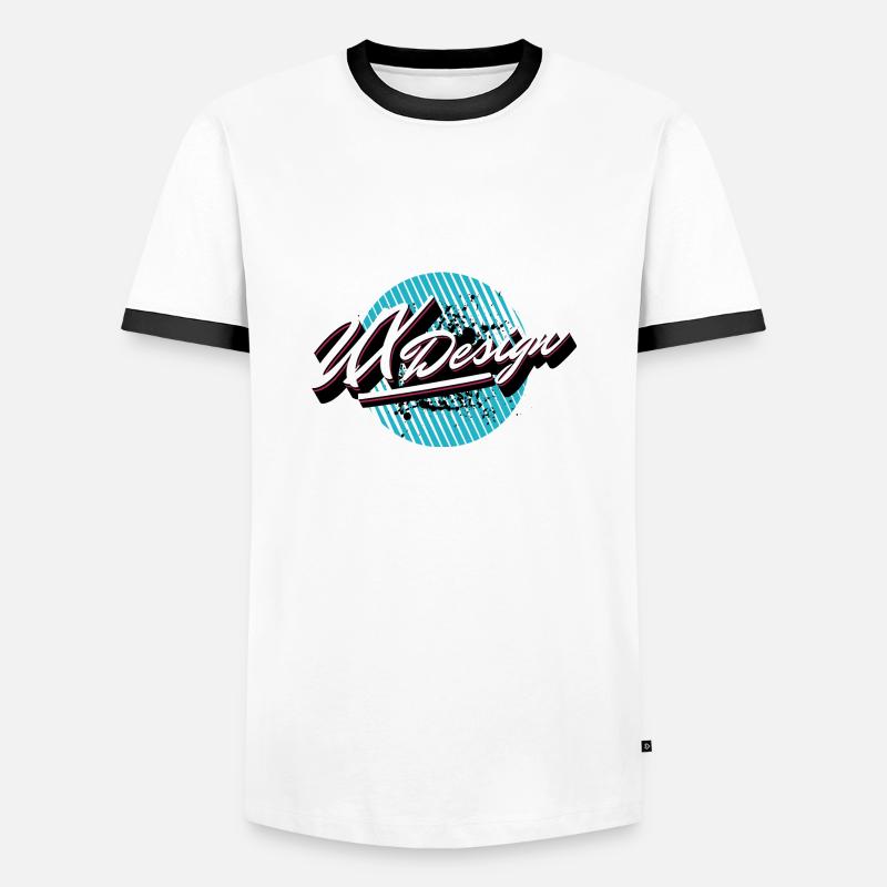 UI/UX User Experience UX Designer - Maglietta Contrast da uomo - bianco/nero